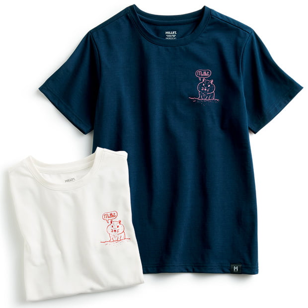 UVカット･リス柄Tシャツ／2色セット