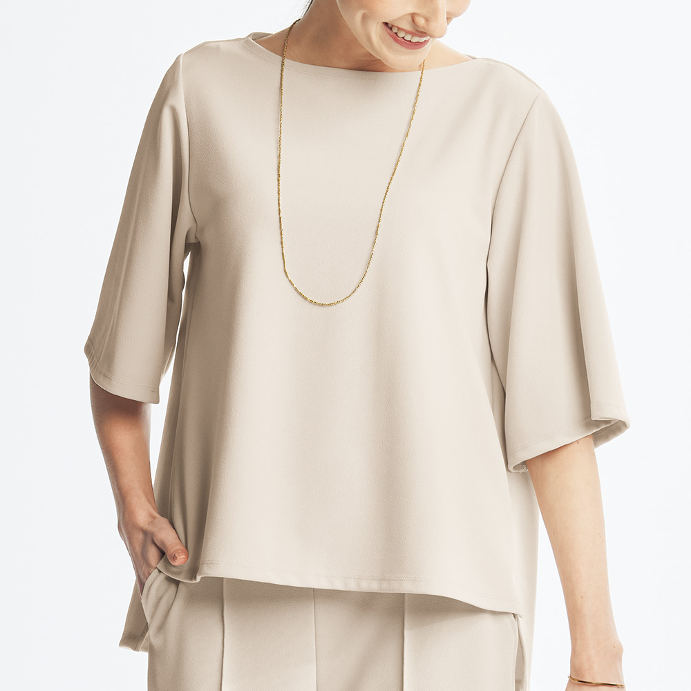 ジョーゼットジャージー･フレアトップス