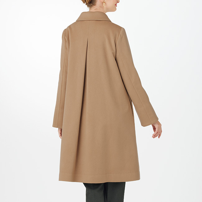 イタリア製生地ピュアカシミヤロングコート