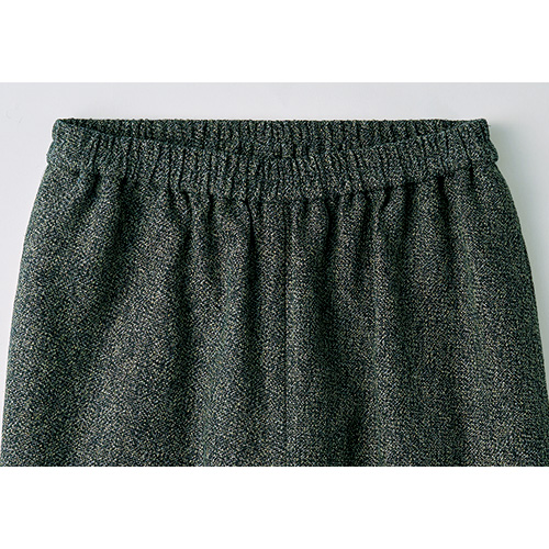 三子撚りコットンセミワイドパンツ