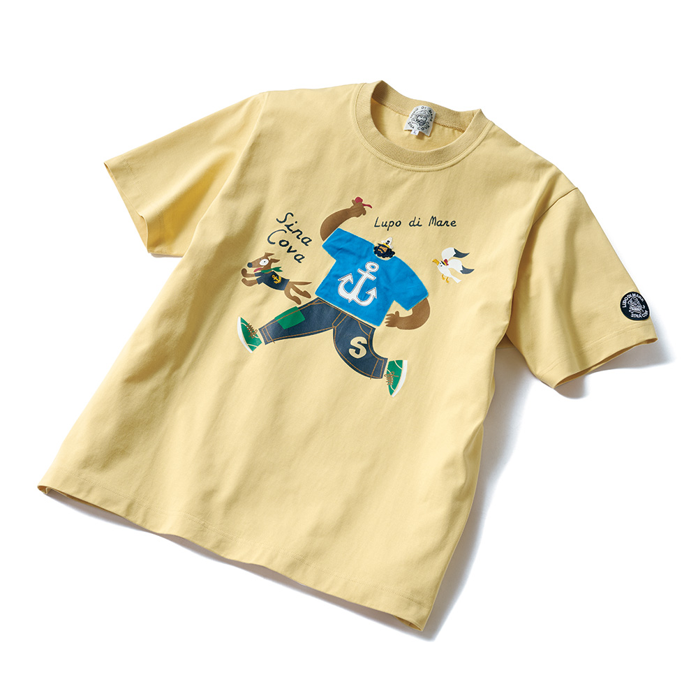 半袖Tシャツ／キャプテンとカモメと犬