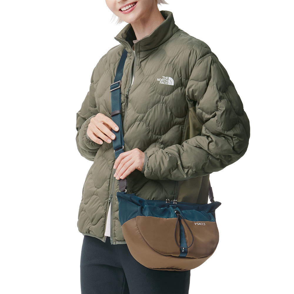 バイカラー撥水ショルダーバッグ