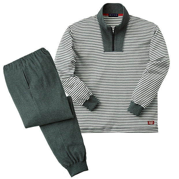 ハーフジップリラックスウェア