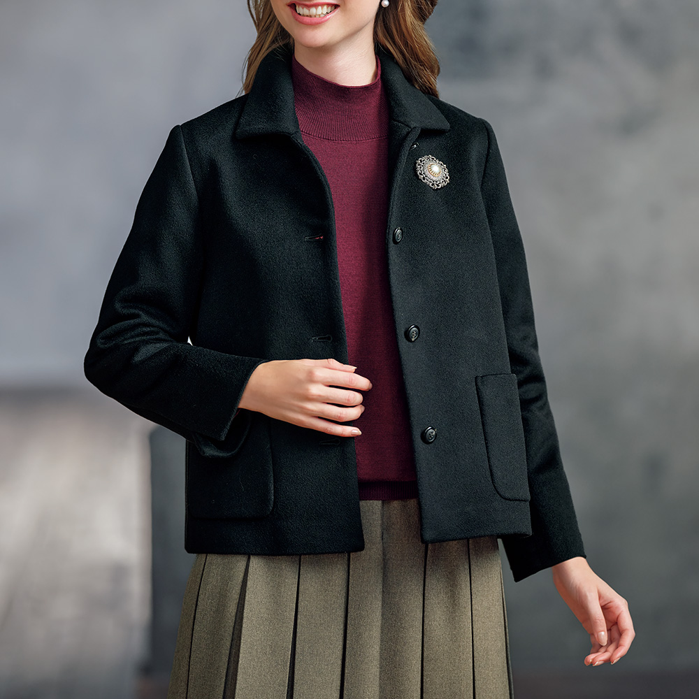 ウォッシャブルウール･ハイネックプルオーバー