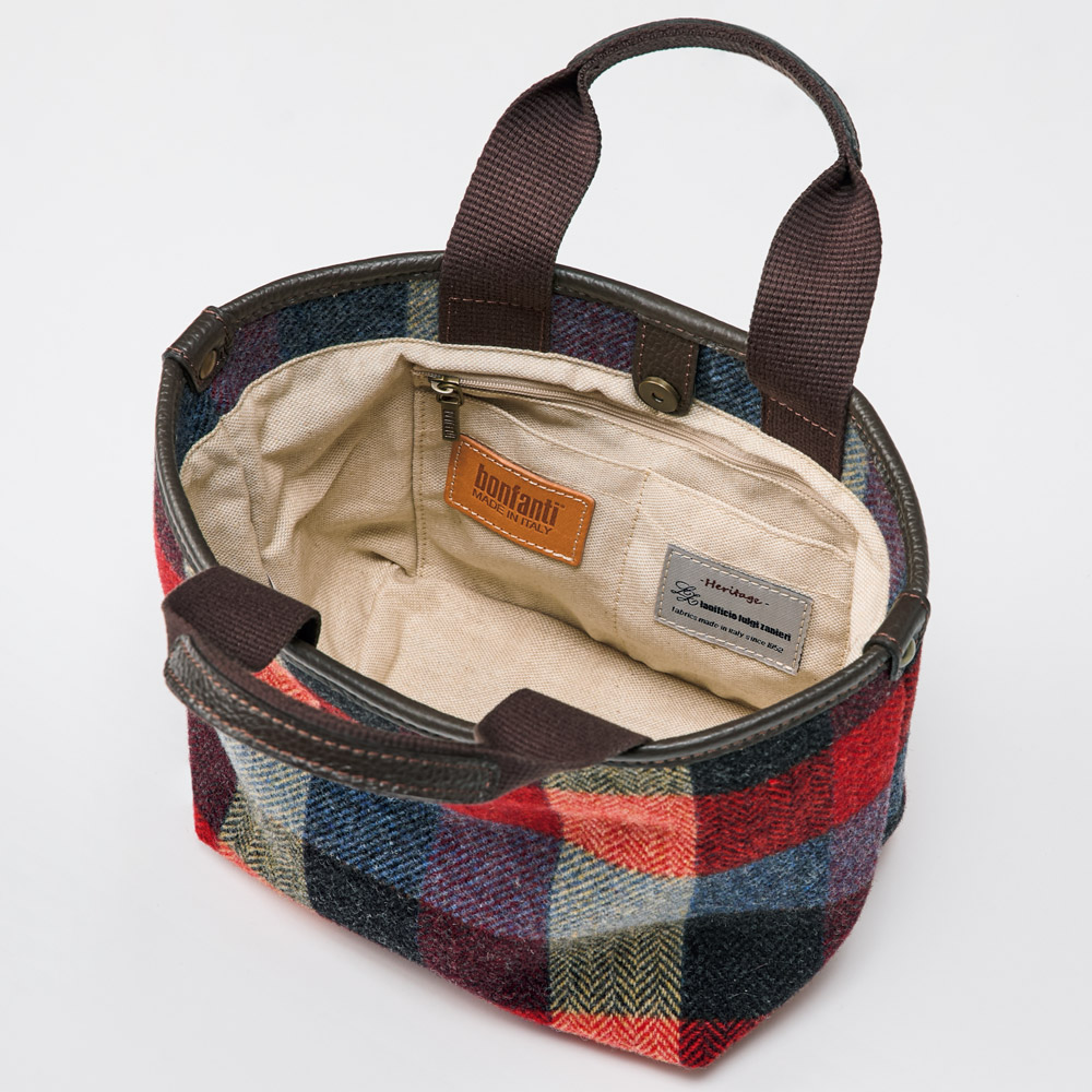 ツイードミニトートバッグ