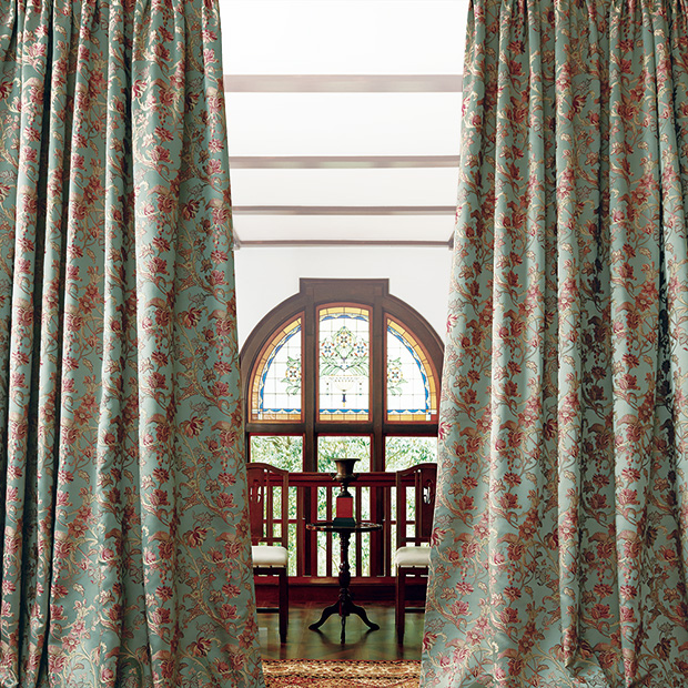 ふじやま織カーテン2枚組／フェルナン