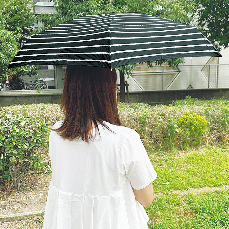 軽量マイクロ5段折りたたみ傘／晴雨兼用