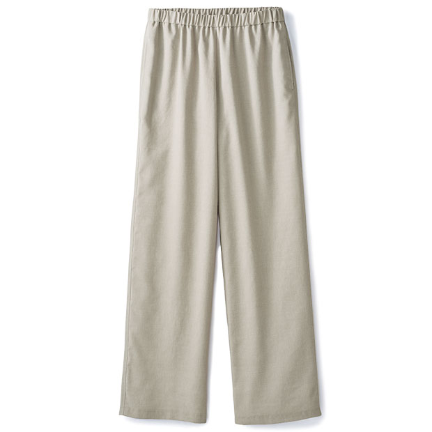 麻混イージーパンツ