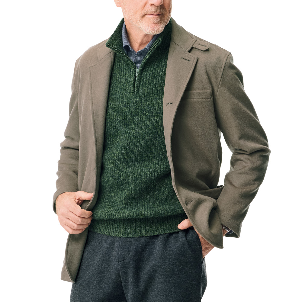 ウールカシミヤビーバージャケット