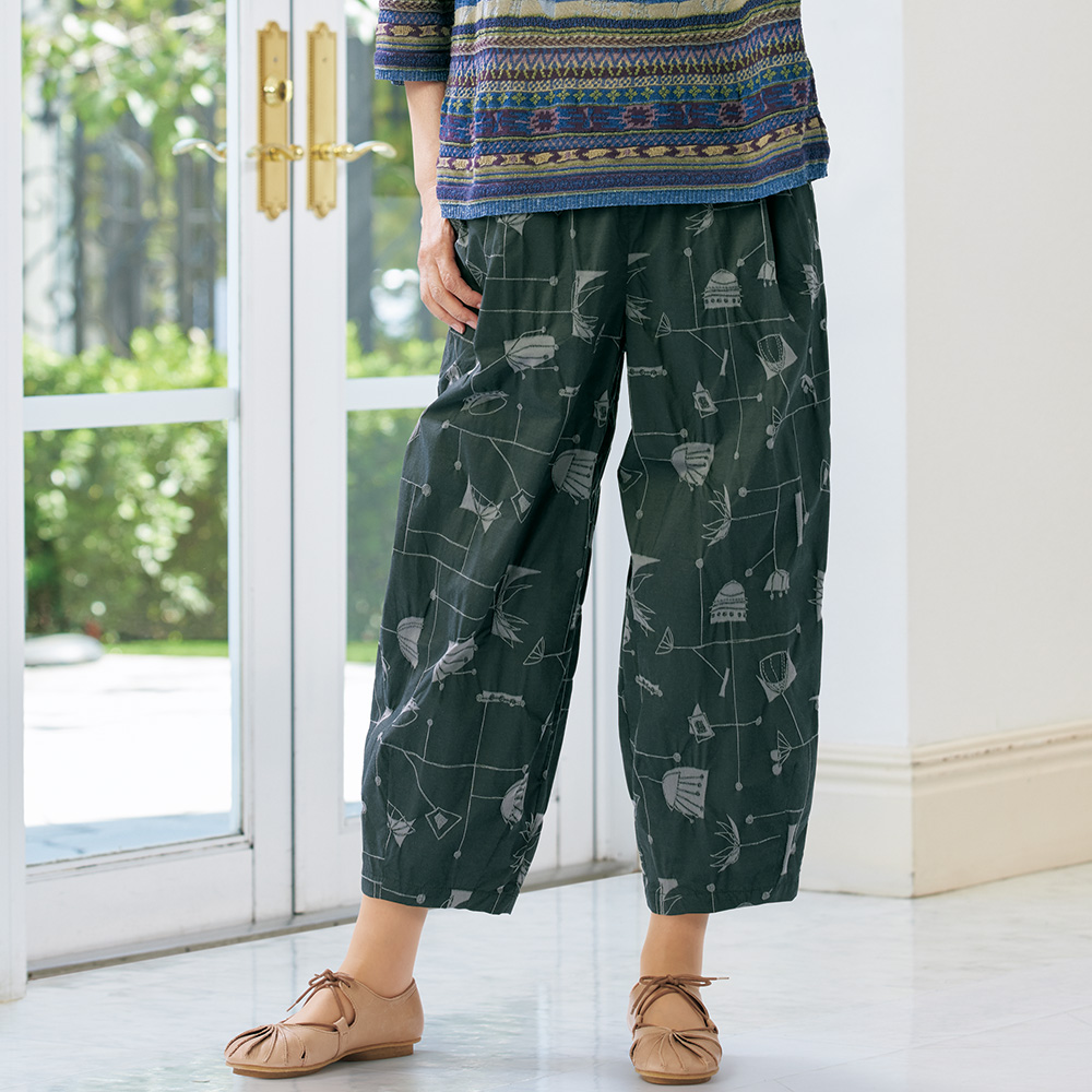 ジャカードパンツ