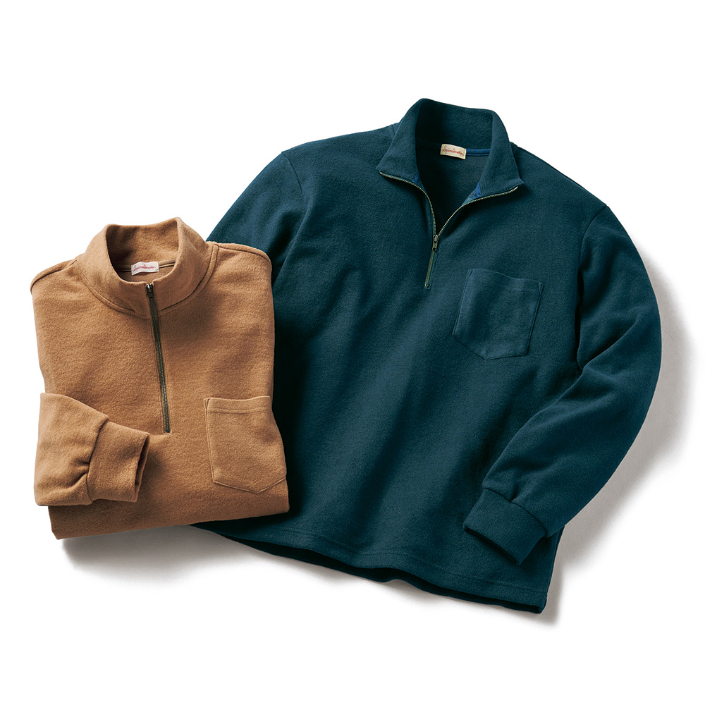 オンフレッシュ・あたたかハーフジッププルオーバー