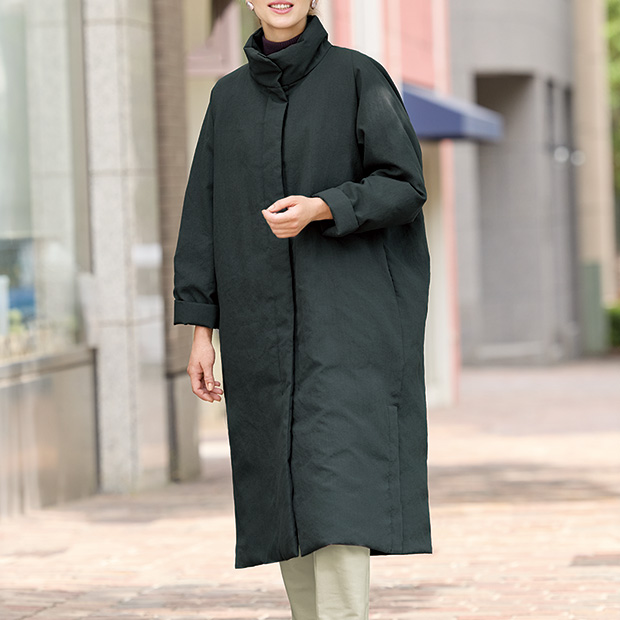 ナチュラルモードなロングダウンコート