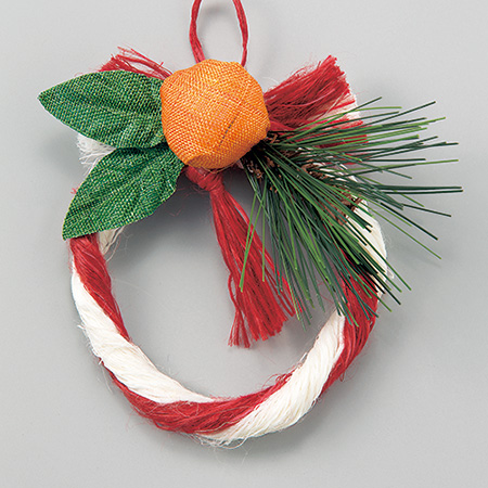 のれん＆橙の福かざり