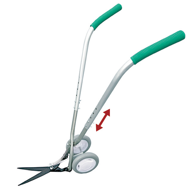 自立する車輪付き草刈りはさみ