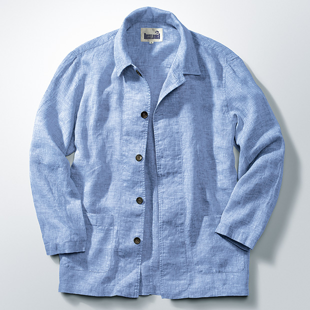 ヨーロピアンリネン･軽量カバーオール