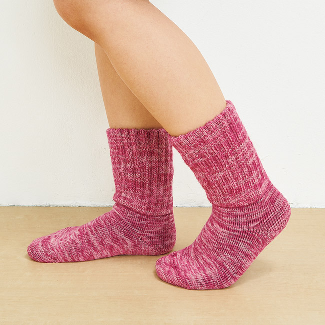 ふんわりパイルのルームソックス/3色セット