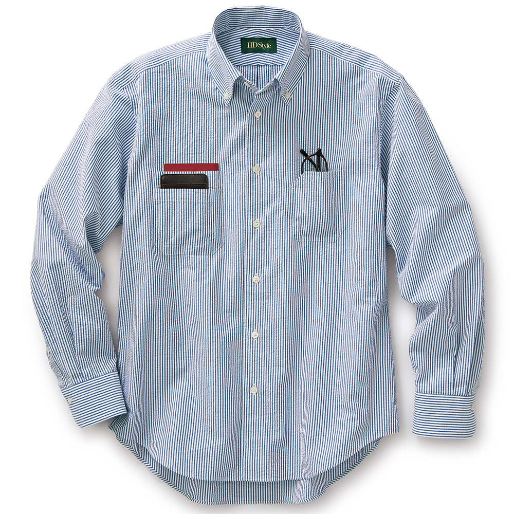 アメリカンコットン･シアサッカーB.D.シャツ