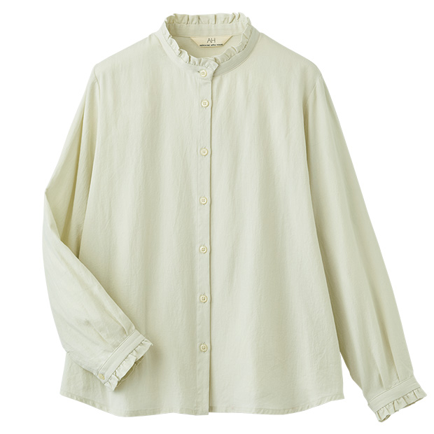 フリルカラーシャツ