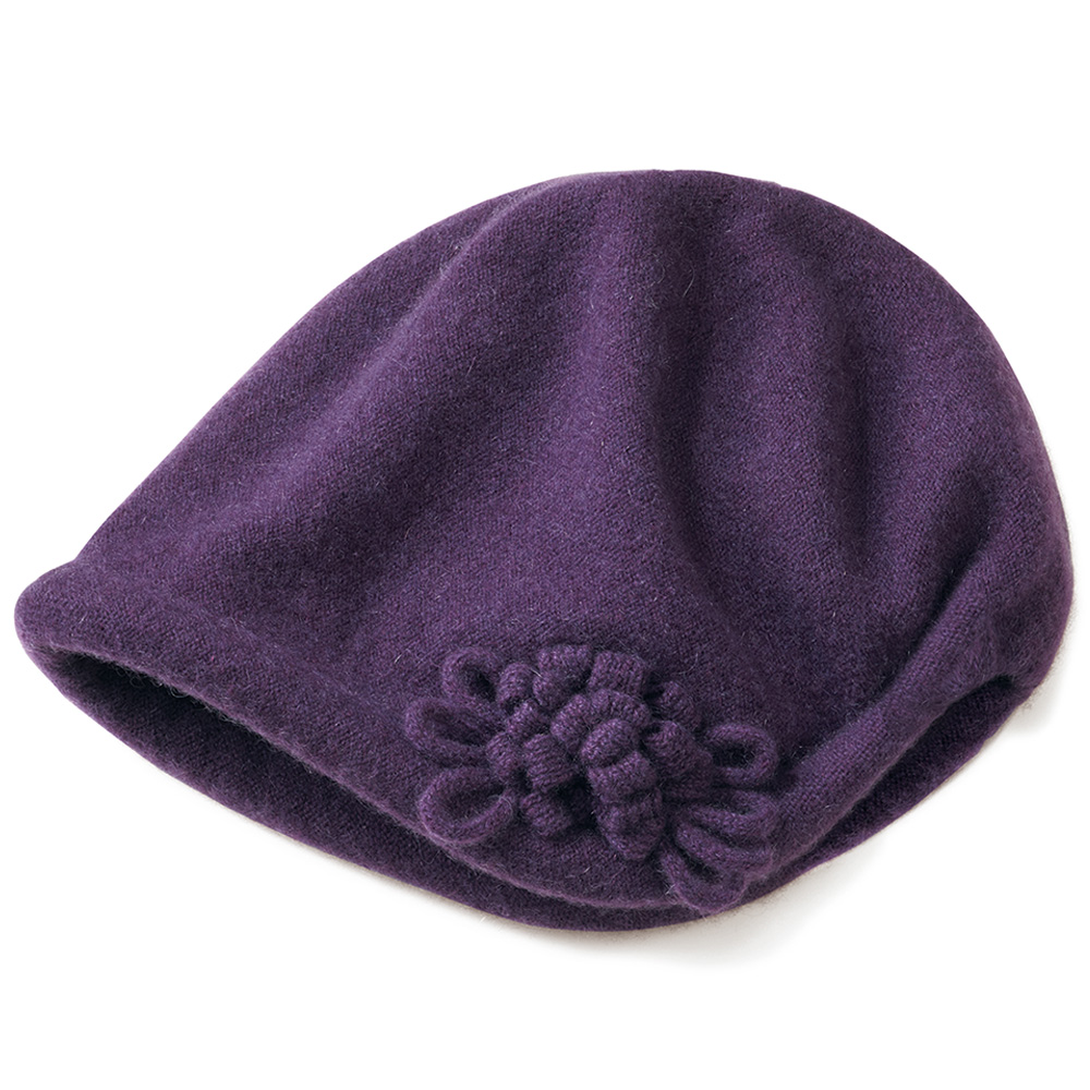 洗えるカシミヤニットキャップ