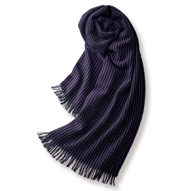 ウールジャカードストール