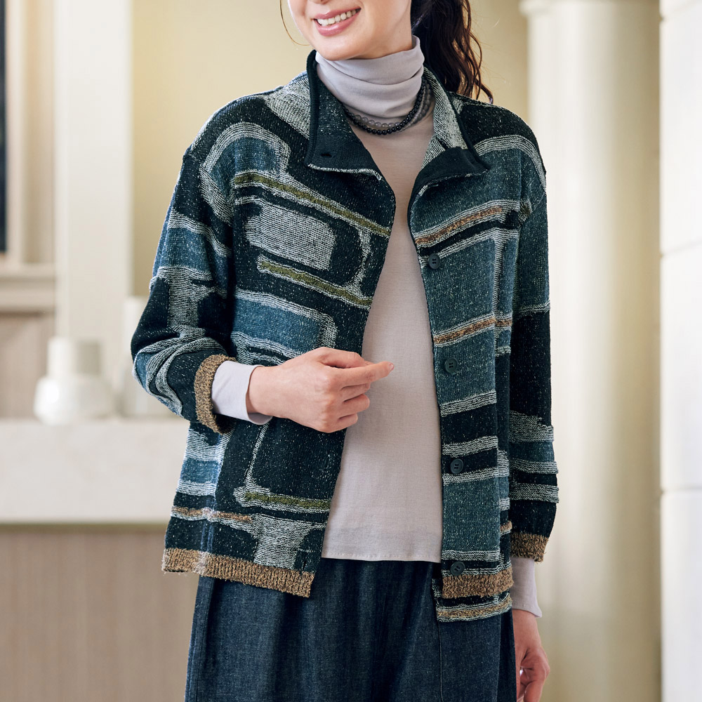 シアーコットン･タートルネックプルオーバー