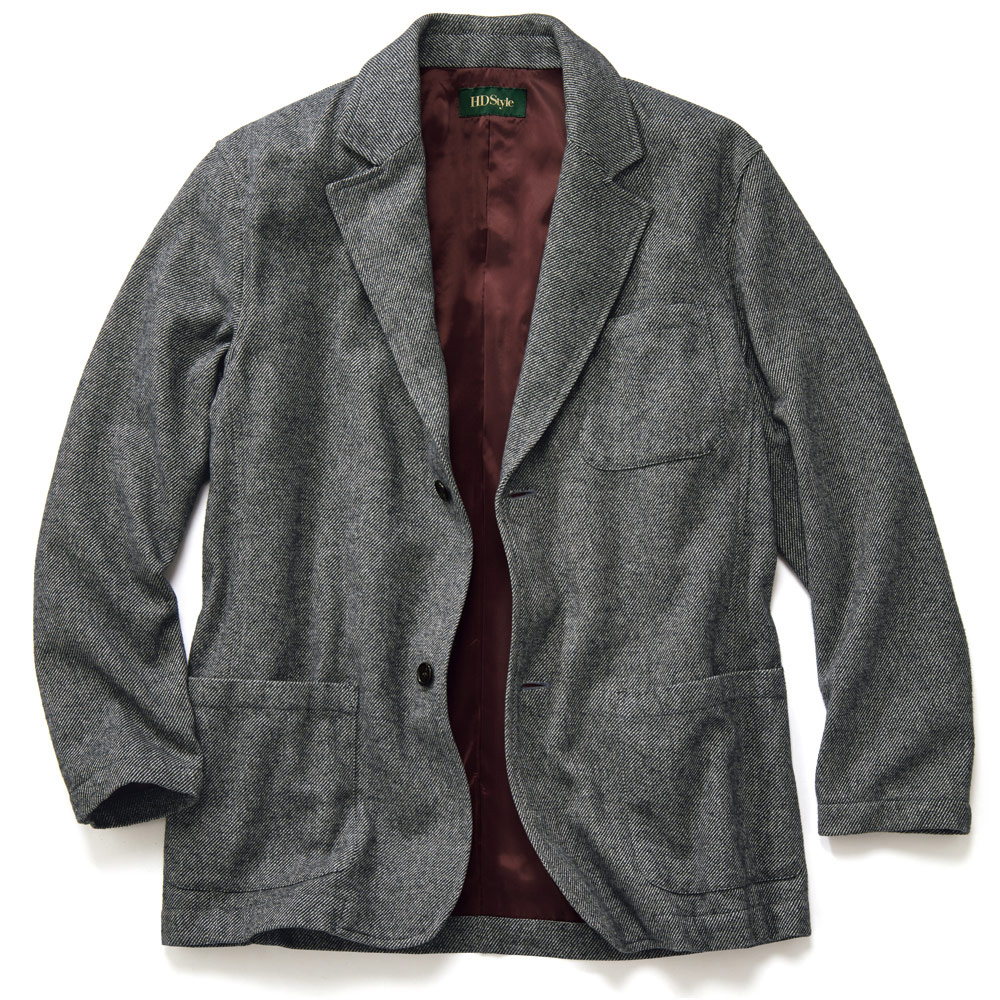 三つ杢コットンツイードジャケット