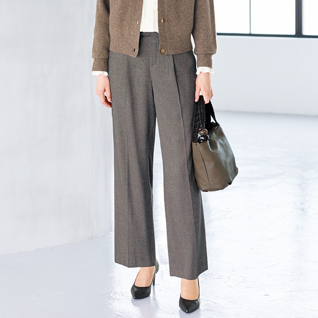 メッシュハンドルレザーバッグ