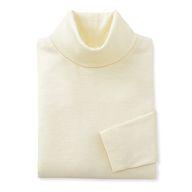 ウォッシャブルウール・タートルネックプルオーバー
