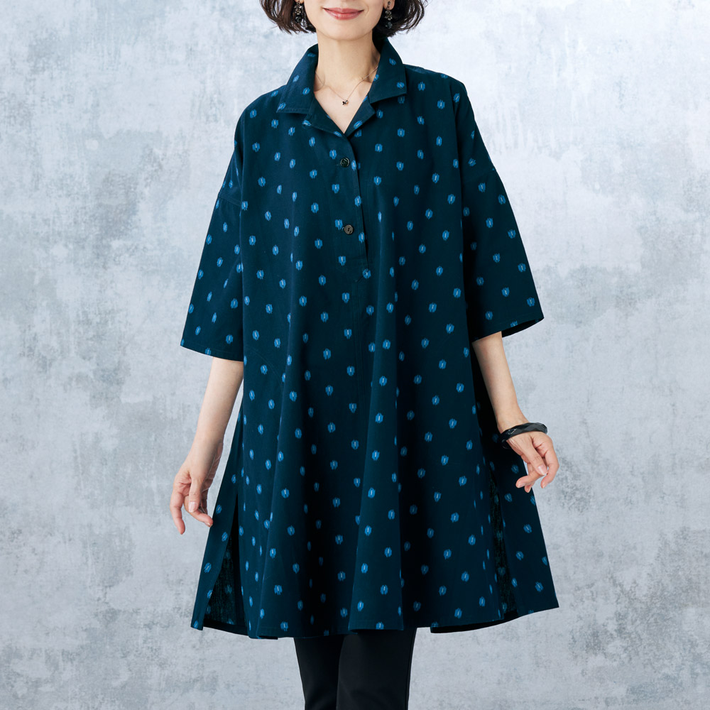 蛍柄･ビッグブラウス