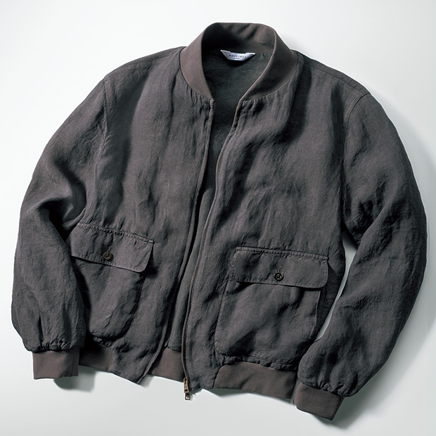 リネンボンバージャケット
