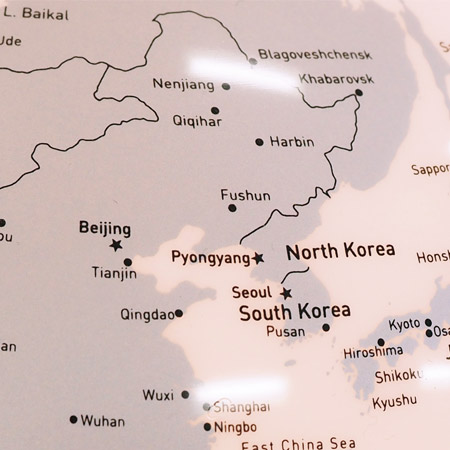 LEDライト付地球儀