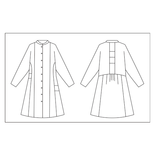 トリプルガーゼ・パッチワークワンピース