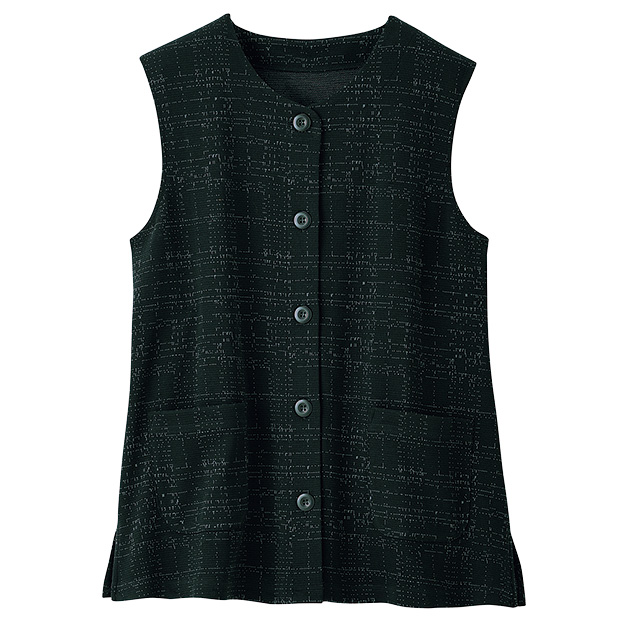 ジャカード素材ベスト