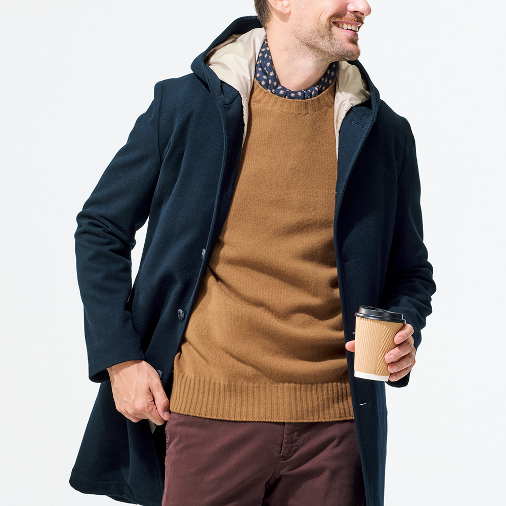 ジーロンラムウール・クルーネックセーター