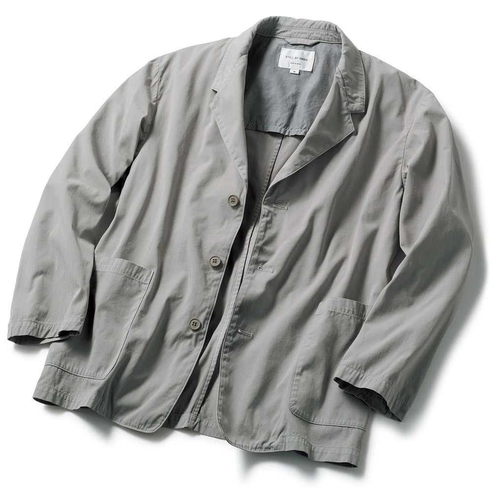 強撚コットンツイル・製品染めジャケット