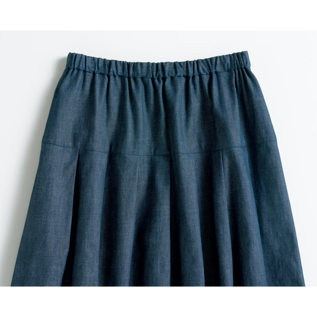 オーガニックコットンデニムスカート