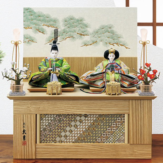 伝統工芸士二世光匠作／衣裳着親王収納飾 