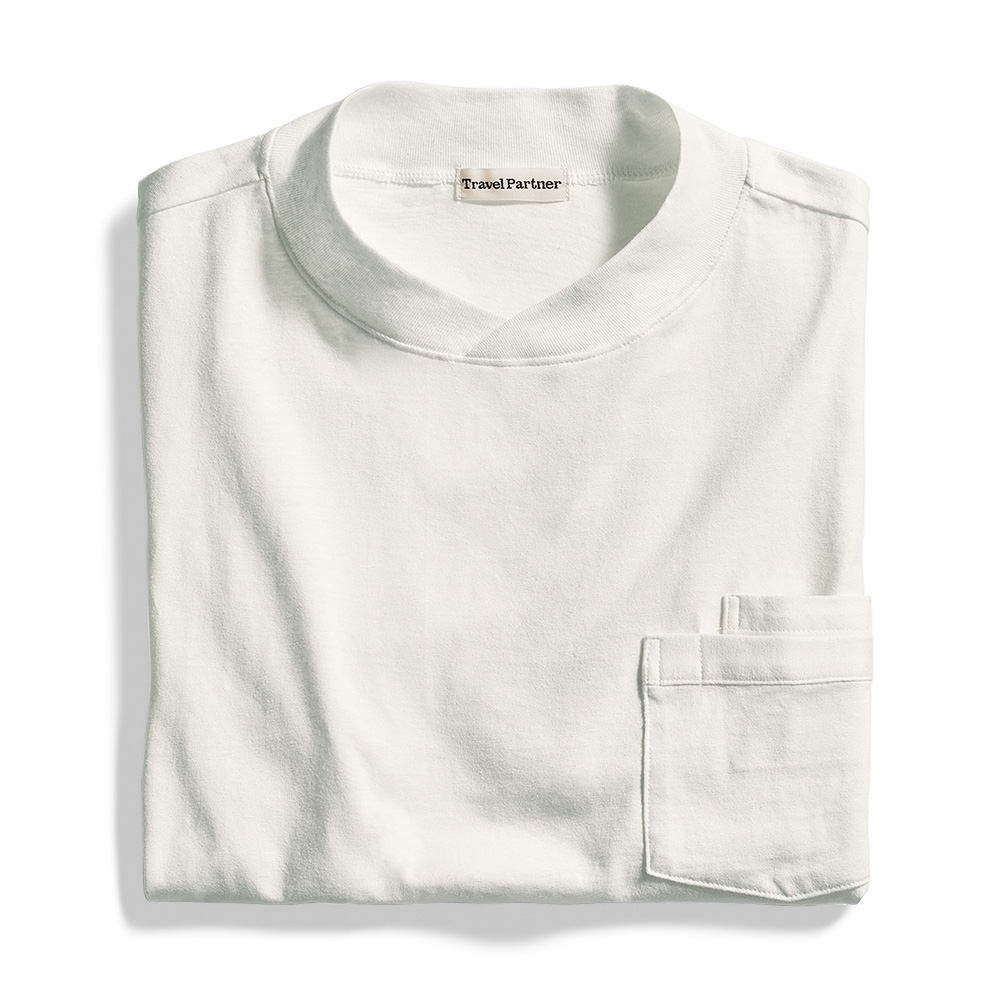 ジャケットに合う米綿半袖Tシャツ