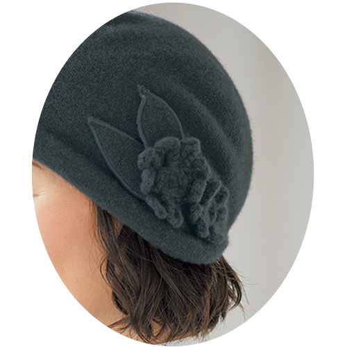 洗えるカシミヤのニットキャップ