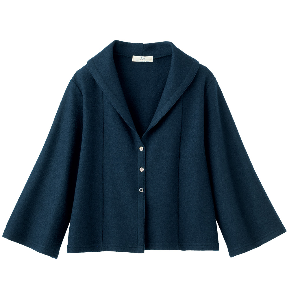 ウール混のゆったりジャケット