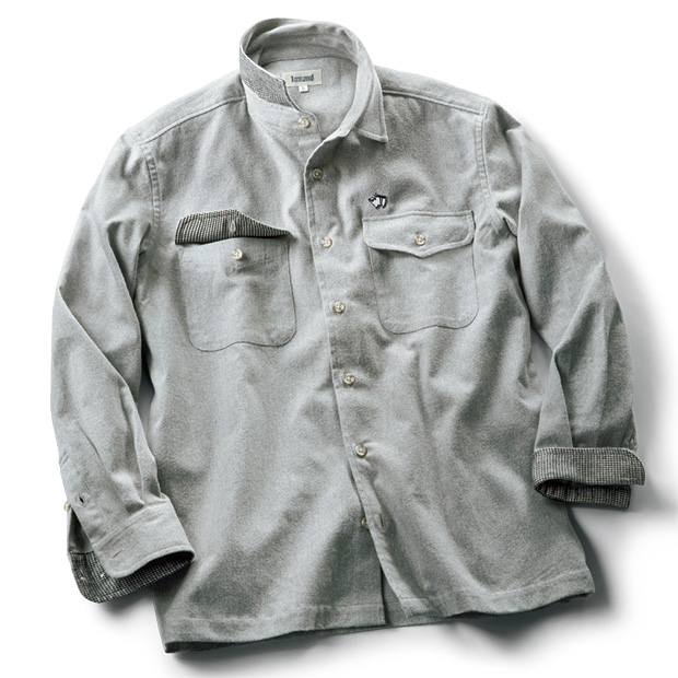コットンフランネルオーバーシャツ