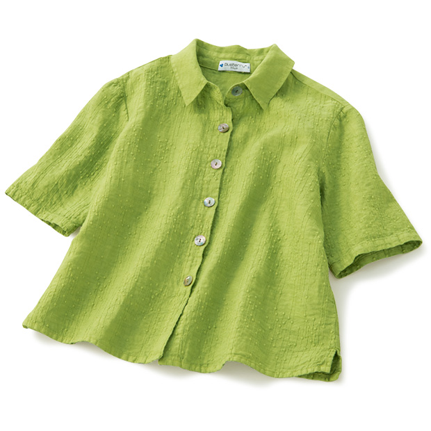 刺しゅうリネンブラウス