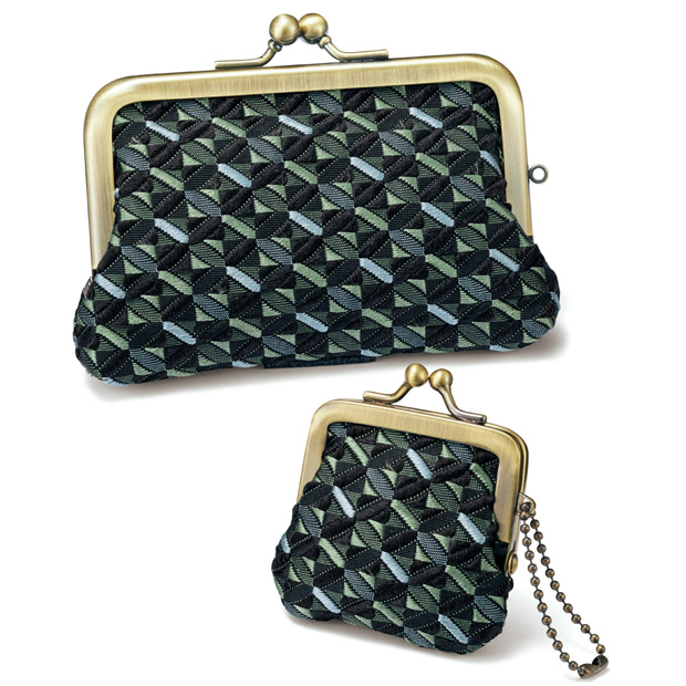 博多織「琥珀織」のがま口セット