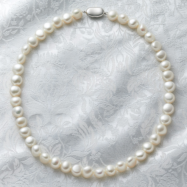 淡水セミバロックパールネックレス
