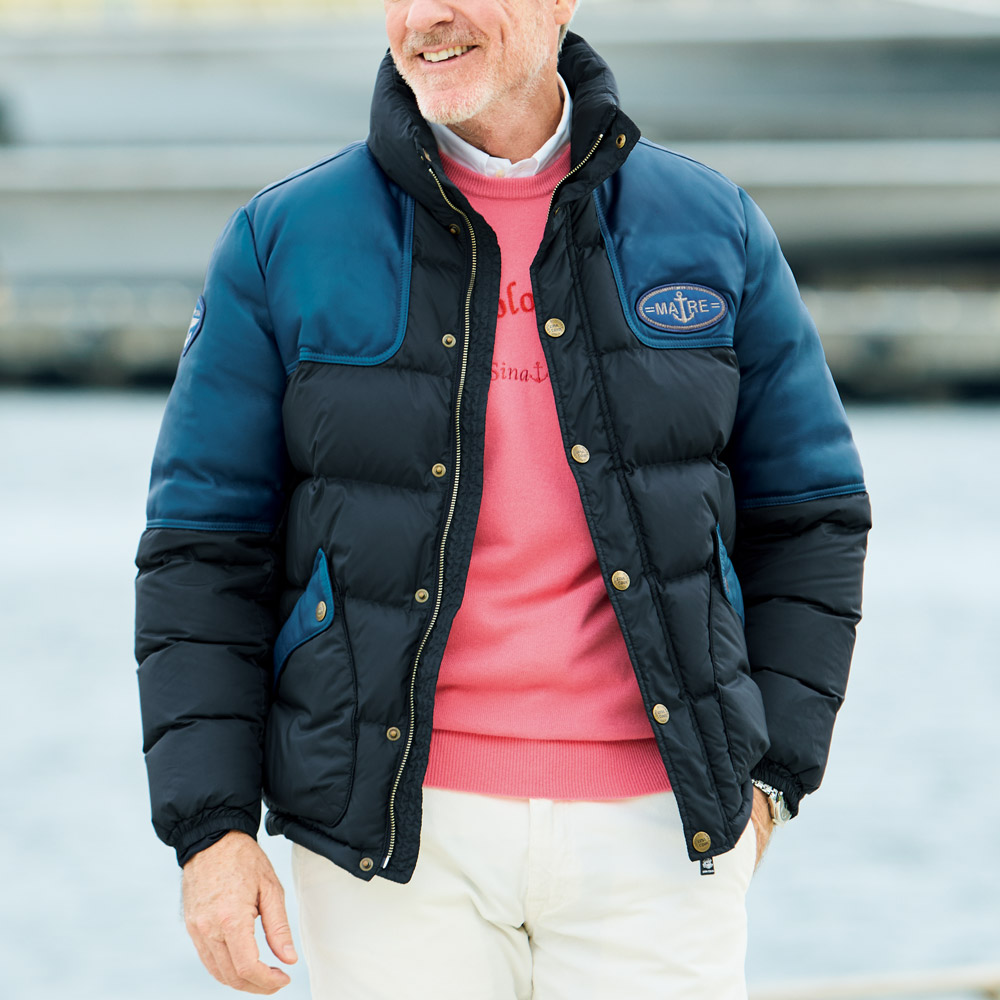 刺しゅう入りカシミヤセーター