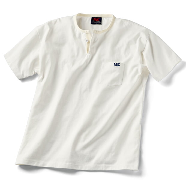 ラガーループ･ヘンリーネックTシャツ