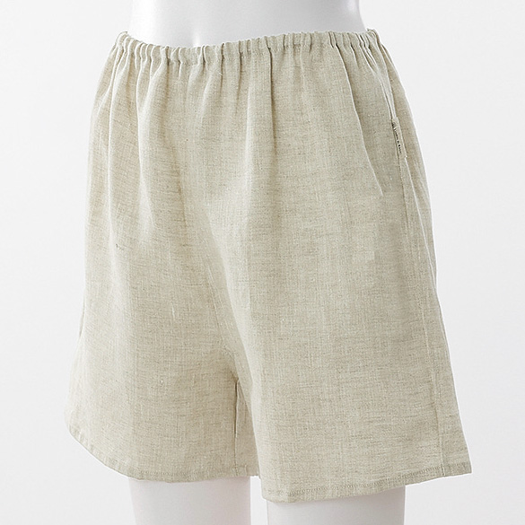 リネンのペチパンツ2枚セット