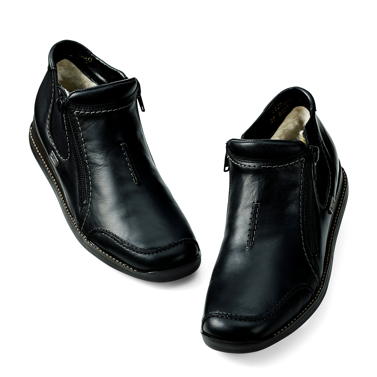 ダブルファスナー･ショートブーツ