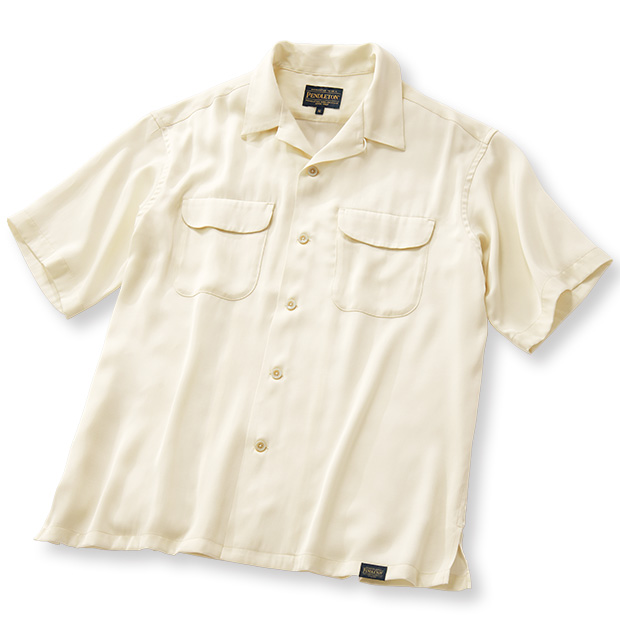 シルキータッチ･オープンカラーシャツ