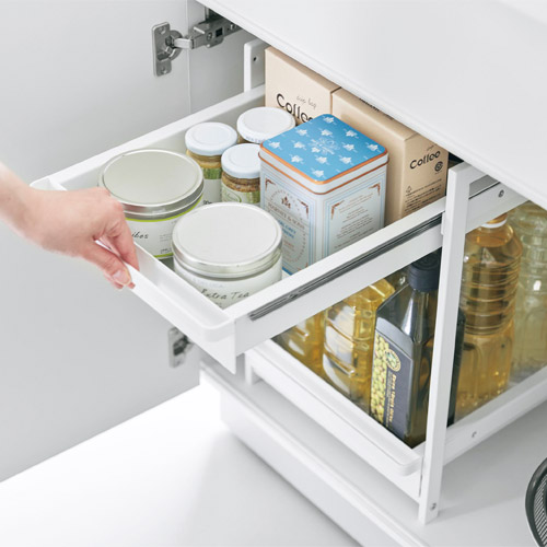 シンク下スライドラック タワー2段